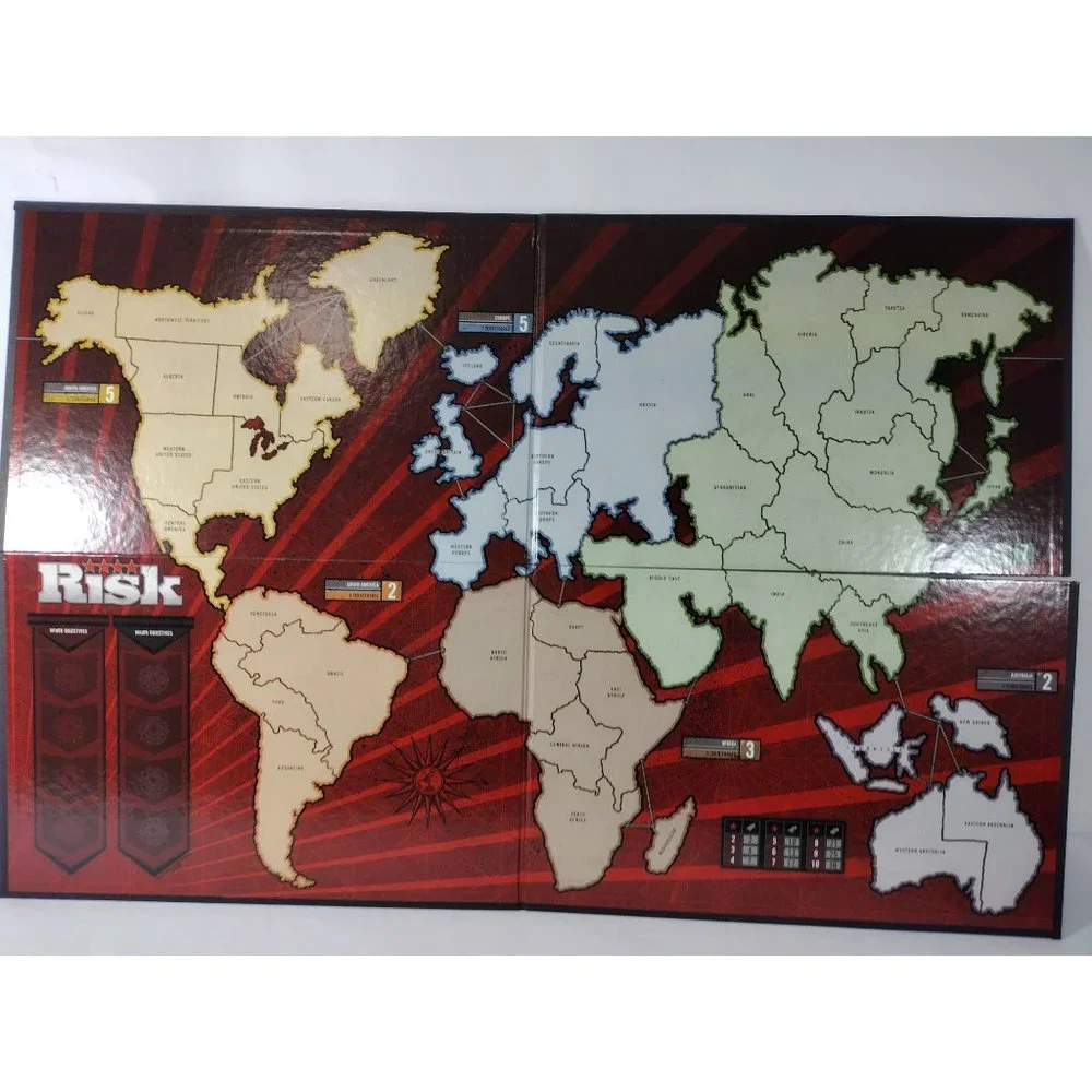 Risk Board Game 2008 Hasbro Parker Brothers Strategy Game Complete